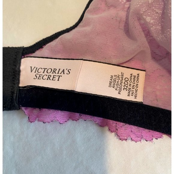 Victoria’s Secret Dream Angels Lace push-up with padding bra 32DD - Picture 3 of 3